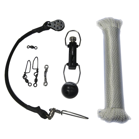 Rupp Marine Center Rigging Kit w/Klickers - White Nylon 45' CA-0113